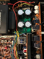 Marantz 2285b power supply capacitors board PCB, bare, not populated picture